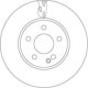 Disc frana TRW MOTO Fata Dreapta/Stanga 300.0 mm 51.9 mm 28.0 mm pentru MERCEDES MARCO POLO CAMPER VITO MIXTO TOURER