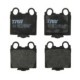 Set placute frana spate TRW MOTO pentru LEXUS GS, IS I, IS SPORTCROSS, SC; TOYOTA ALTEZZA, ARISTO, MARK II, PROGRES, VEROSSA 63.8mm x 57.2mm x 15.5mm