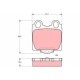 Set placute frana spate TRW MOTO pentru LEXUS GS, IS I, IS SPORTCROSS, SC; TOYOTA ALTEZZA, ARISTO, MARK II, PROGRES, VEROSSA 63.8mm x 57.2mm x 15.5mm
