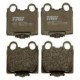 Set placute frana spate TRW MOTO pentru LEXUS GS, IS I, IS SPORTCROSS, SC; TOYOTA ALTEZZA, ARISTO, MARK II, PROGRES, VEROSSA 63.8mm x 57.2mm x 15.5mm