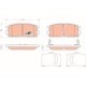 Set placute frana spate TRW MOTO pentru CHEVROLET CAPTIVA, EQUINOX; HYUNDAI TERRACAN; MITSUBISHI L400; OPEL ANTARA A; PONTIAC TORRENT; SUZUKI XL7