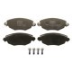 Set placute frana fata TRW MOTO cu suplimente suruburi ghidare etrier FORD MONDEO III JAGUAR X-TYPE I 60.5mm 149.0mm 18.0mm