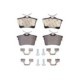 Set placute frana Spate ATE cu suplimente suruburi ghidare etrier CITROEN BERLINGO PEUGEOT 308 I 1.2-Electric 09.07