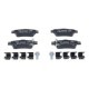 Set placute frana spate ATE cu suplimente si suruburi de ghidare etrier HONDA CR-V II III IV 1.6D-2.4 09.01, Inaltime 42.2 mm, Latime 108.8 mm, Grosime 16.9 mm