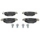 Set placute frana Spate ATE cu suruburi de ghidare etrier, compatibile FORD MONDEO III, JAGUAR X-TYPE I, RENAULT KANGOO 52mm x 115.7mm x 17.2mm
