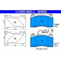 Set placute frana,frana disc ATE