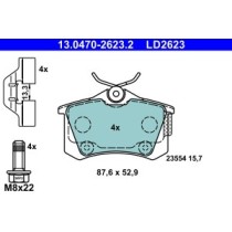 Set placute frana,frana disc ATE