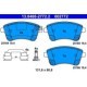 Set placute frana fata ATE pentru KIA VENGA 1.4-1.6D, inaltime 60.6 mm, latime 131.6 mm, grosime 19.4 mm, cu suplimente