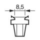 Bec incandescent BOSCH B8,5D 24V 1,2W pentru iluminare cabina auto