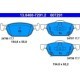 Set placute frana fata ATE pentru HONDA ACCORD VIII, CIVIC IX 1.4-3.5 06.08, Inaltime 55.0 mm, Latime 154.8 mm, Grosime 17.7 mm