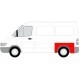 Aripa spate stanga BLIC 80mm pentru MERCEDES SPRINTER 2-T 3-T 4-T 5-T, VW LT 28-35 II 02.95-05.06