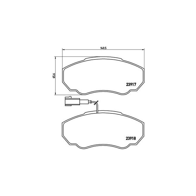 Set placute frana,frana disc BREMBO