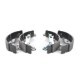 Set saboti frana BOSCH pentru FIAT GRANDE PUNTO, LINEA, PUNTO, OPEL ADAM, CORSA D, 228.6 mm diametru, 42.0 mm latime