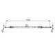 Cablu frana de mana Spate Stanga 1540mm/1327mm BOSCH pentru NISSAN MICRA C+C III, MICRA III 1.0-1.6 01.03-06.10