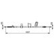 Cablu frana de mana Spate Dreapta 1697mm BOSCH pentru NISSAN X-TRAIL, X-TRAIL II 2.0/2.0D/2.5 03.07-07.14