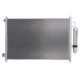 Condensator climatizare aluminiu cu uscător Nissan X-Trail II 2.0/2.0D/2.5 03.07-11.13 înălțime 408mm lățime 600mm grosime 16mm KOYORAD