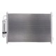 Condensator climatizare aluminiu cu uscător Nissan X-Trail II 2.0/2.0D/2.5 03.07-11.13 înălțime 408mm lățime 600mm grosime 16mm KOYORAD