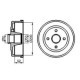 Tambur frana spate BOSCH pentru OPEL CORSA C, CORSA C/HATCHBACK, TIGRA 1.0-1.8, Diametru exterior 228.0 mm, Inaltime 94.2 mm