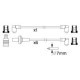 Set cablaj aprinder BOSCH pentru Volvo 260, cablurile de aprindere, 2.7, 2.8, 7 fire, tip racord DIN