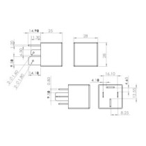 Releu,instalatia de comanda bujii incandescente BOSCH