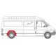 Aripa interioara BLIC kit reparatie fender spate dreapta pentru FORD TRANSIT IV FL, TRANSIT IV FL II 01.91-07.00