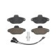 Set plăcuțe frână față, compatibile cu CHEVROLET VOLT, FIAT 500, PANDA, PUNTO, FORD KA, dimensiuni 114.9 mm x 55.0 mm x 17.0 mm