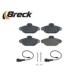 Set plăcuțe frână față, compatibile cu CHEVROLET VOLT, FIAT 500, PANDA, PUNTO, FORD KA, dimensiuni 114.9 mm x 55.0 mm x 17.0 mm