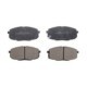 Set placuțe frână față cu accesorii, compatibil cu HYUNDAI I30; KIA CARENS I, II, CEE&apos;D, PRO CEE&apos;D 1.4-2.0LPG 03.00, dimensiuni 130.0 mm x 58.1 mm x 16.4 mm