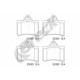 Set plăcuțe frână spate CITROEN C5 I, C5 II, C5 II/KOMBI, C5 I/KOMBI 1.6D-3.0 03.01-09.08, lățime 73.0 mm, înălțime 70.8 mm, grosime 15.2 mm