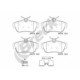 Set placuțe frână disc BRECK spate cu accesorii pentru CITROEN JUMPY II, FIAT SCUDO, PEUGEOT EXPERT, TOYOTA PROACE 1.6D/2.0/2.0D 11.06