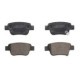 Set plăcuțe frână spate cu accesorii pentru TOYOTA AVENSIS, COROLLA VERSO, PREVIA, dimensiuni 102 mm lățime, 46.1 mm înălțime, 16.3 mm grosime