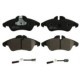 Set plăcuțe frână față cu accesorii pentru MERCEDES SPRINTER 2-T, SPRINTER 3,5-T, SPRINTER 3-T, SPRINTER 4-T, V, VITO, VW LT 28-35 II
