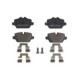 Set plăcuțe frână spate, compatibil BMW 1 (E81), 1 (E87), 3 (E90), 3 (E92) 1.6/2.0/2.0D 06.04-06.13, dimensiuni 95.4x45.0x17.0 mm