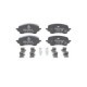 Set placute frana fata ATE cu suplimente si suruburi de ghidare etrier FORD PUMA 1.0-1.5D 09.19, dimensiuni 57.9x132.1x17.8 mm