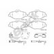 Set placute frana fata pentru MERCEDES E T-MODEL (S211), E (VF211), E (W211) 1.8-3.5 03.02-07.09, material Low-Metallic, dimensiuni 135x67.8x20.1 mm