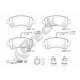 Set plăcuțe de frână spate, ceramic, pentru CITROEN JUMPER II, FIAT DUCATO, OPEL MOVANO C 2.0D-Electric, dimensiuni: 141.85 mm x 59.81 mm x 21.1 mm
