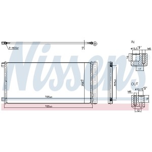 Condensator, climatizare NISSENS