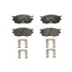 Set placute frana fata ATE cu suplimente pentru HYUNDAI ACCENT III, I20 I, KIA RIO II 1.1D-1.6D 03.05-12.15 55.9mm x 129.6mm x 17.6mm