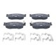 Set placute frana fata ATE cu suplimente pentru HYUNDAI ACCENT III, I20 I, KIA RIO II 1.1D-1.6D 03.05-12.15 55.9mm x 129.6mm x 17.6mm