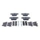 Set placute frana Spate ATE cu suplimente suruburi etrier FORD MONDEO III JAGUAR X-TYPE I 1.8-3.0 10.00-12.09