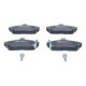 Set placute frana fata ATE cu suruburi de ghidare etrier, compatibil HONDA CIVIC VI VII, MG ZR, ROVER 200 400, dimensiuni 68.8 mm x 129.1 mm x 17.5 mm