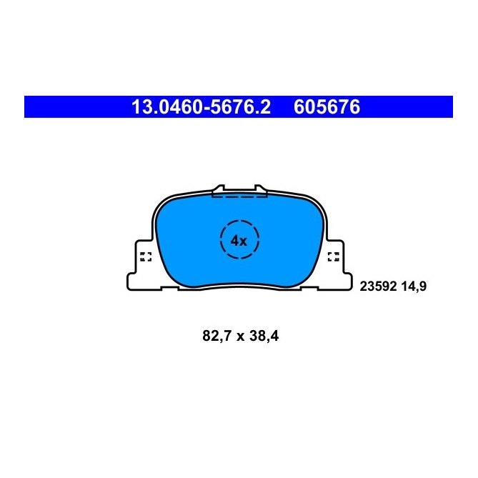 Set placute frana,frana disc ATE