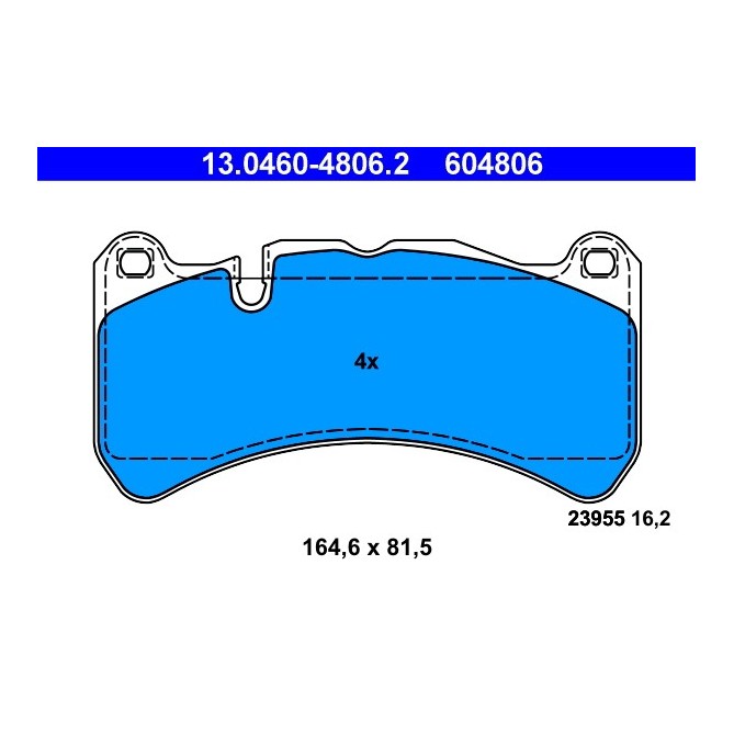 Set placute frana,frana disc ATE