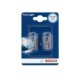 Bec incandescent BOSCH W16W 12V 16W ambalaj blister 2buc tip mufa W2,1X9,5D se potriveste DS 3 DS 7 MERCEDES A B C T-MODEL