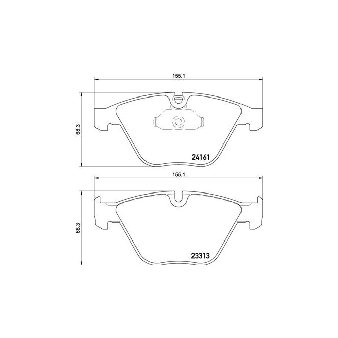 Set placute frana,frana disc BREMBO
