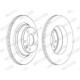 Disc frana FERODO set 2 buc spate dreapta/stanga VW CALIFORNIA T5 CAMPER MULTIVAN T5 TOUAREG TRANSPORTER T5 1.9D-3.2 01.03-08.15