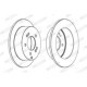 Disc frana FERODO set discuri frana 2 buc Spate Dreapta/Stanga 262 mm 61 mm 10 mm pentru HYUNDAI SONATA V TUCSON KIA MAGENTIS II MAZDA 3