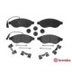 Set placute frana fata BREMBO cu suruburi etrier, compatibile CITROEN JUMPER II, FIAT DUCATO, OPEL MOVANO C, PEUGEOT BOXER 2.0D-3.0D 04.06