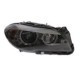 Far HELLA Lampa frontala Dreapta halogen H7/H7/PY24W electric cu motor transparent pentru BMW 5 (F10), 5 (F11) 09.08-06.13