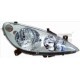 Far TYC Lampa frontala Dreapta H1/H7 electric cu motor cromat pentru PEUGEOT 307 307/KOMBI